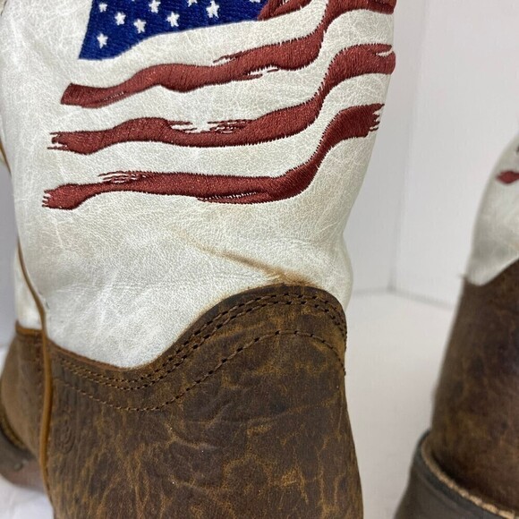Durango Women Lady Rebel Distressed Flag Embroidery Western Cowgirl Boot Size 7M - Picture 12 of 12